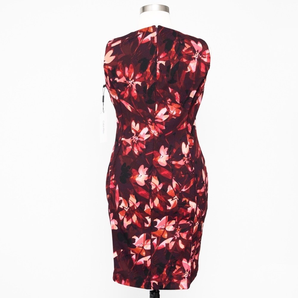 Calvin Klein Floral Print Pencil Dress - Picture 3 of 13